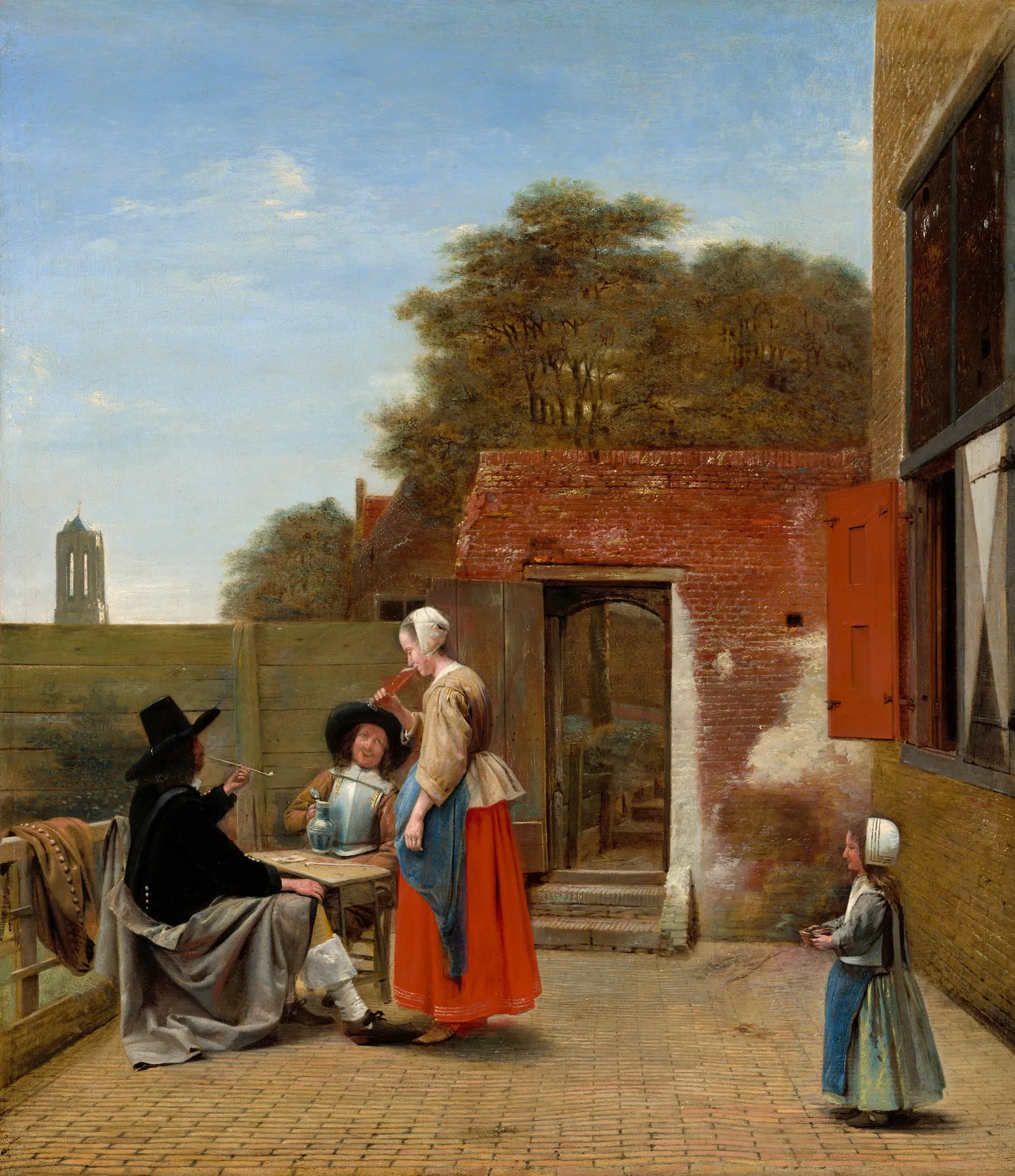 Patio holandés, de Pieter de Hooch