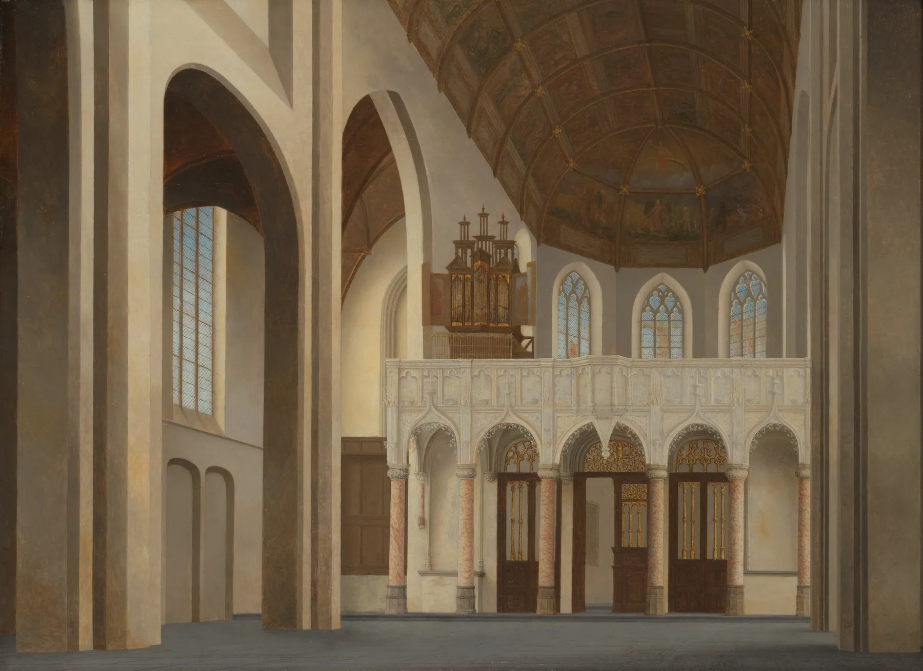 Interior de la Sint-Pieterskerk, 's-Hertogenbosch, de Pieter Jansz. Saenredam