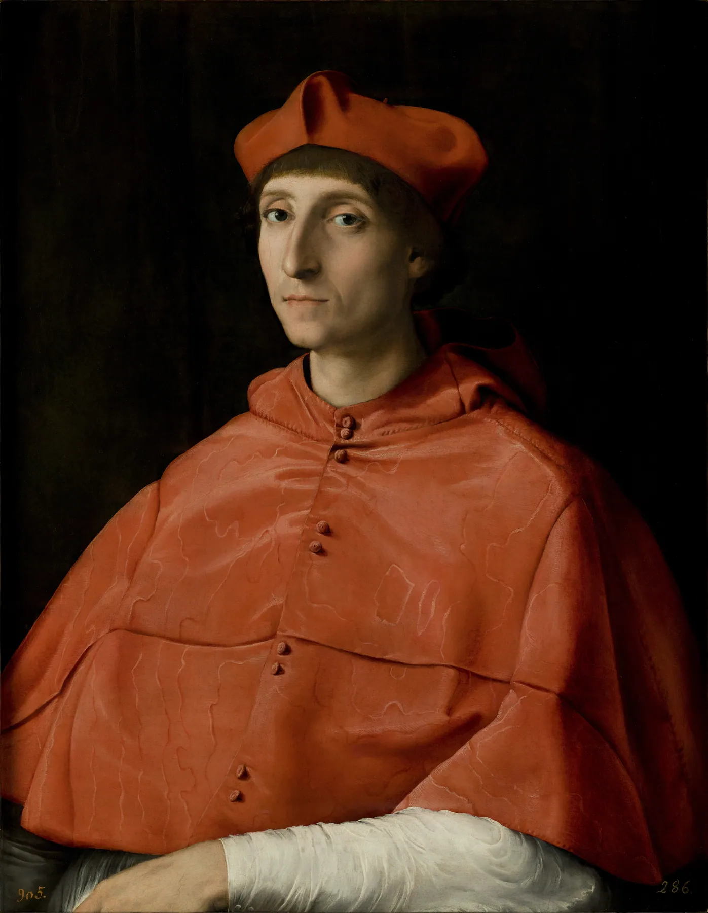Retrato de cardenal, de Rafael Sanzio