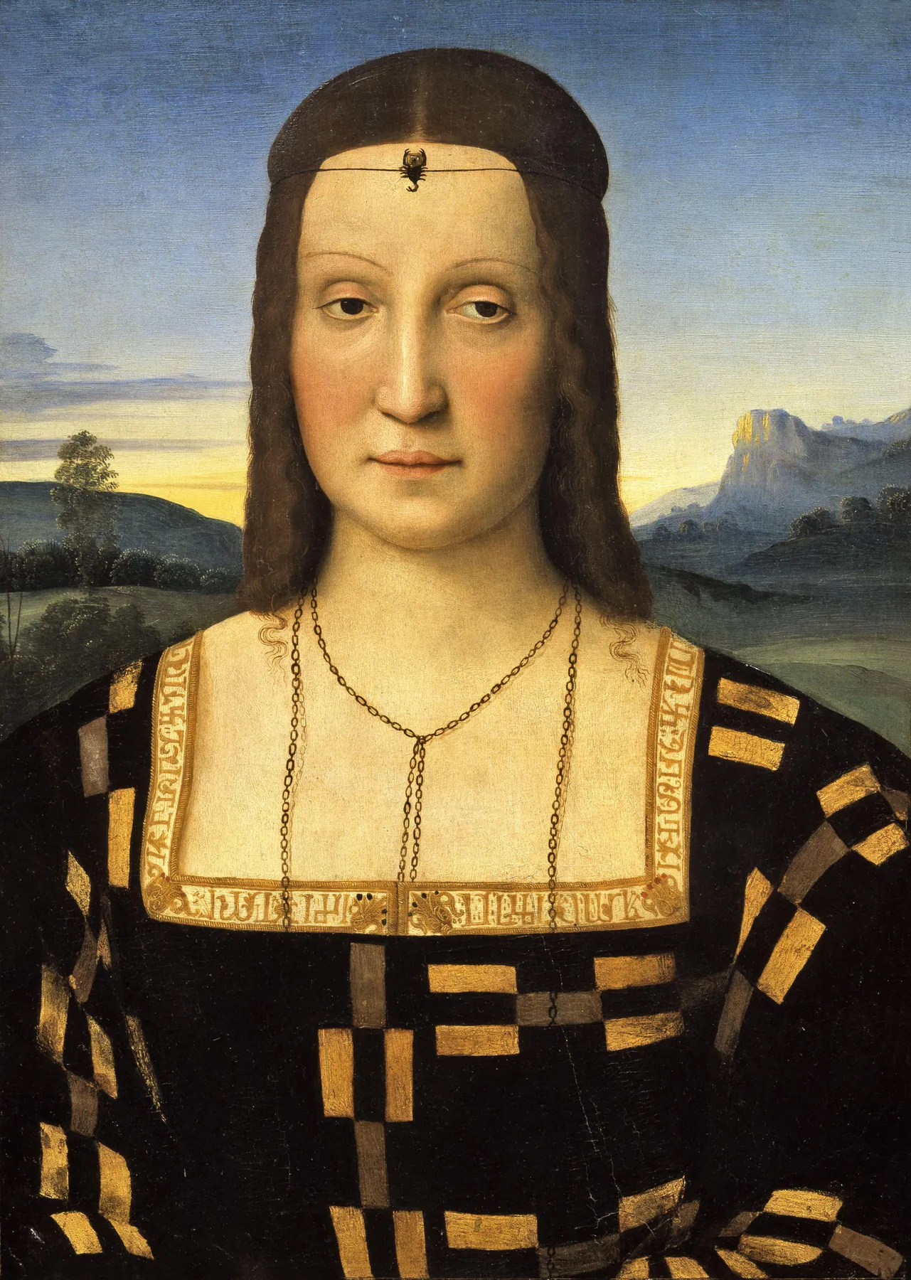 Retrato de Elisabetta Gonzaga, de Rafael Sanzio