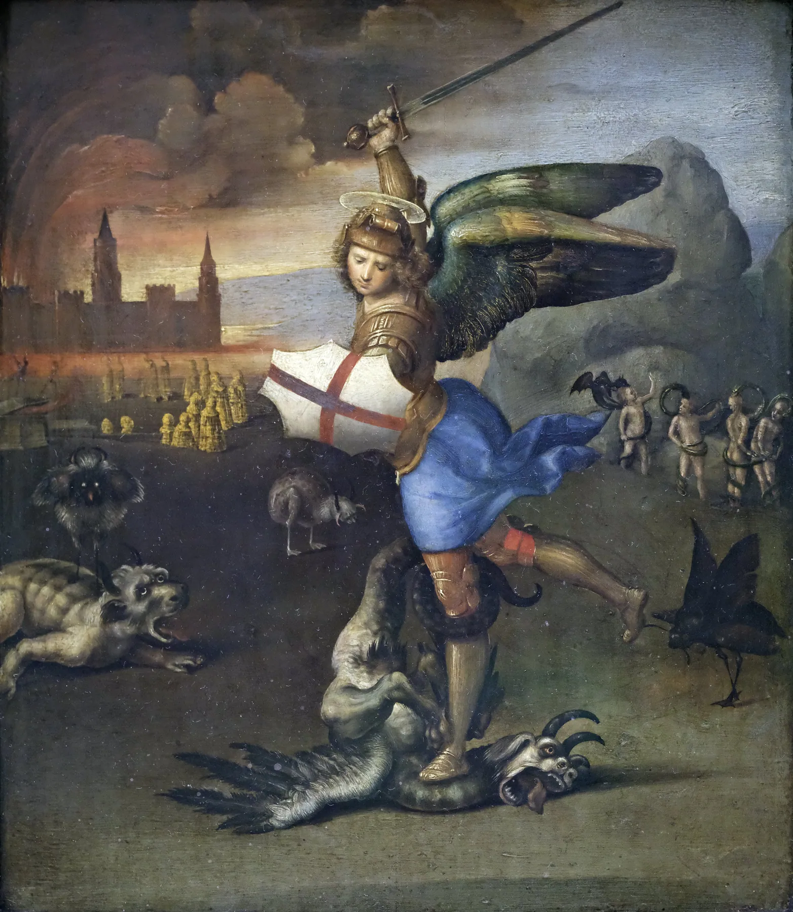 San Miguel y el dragón, de Rafael Sanzio