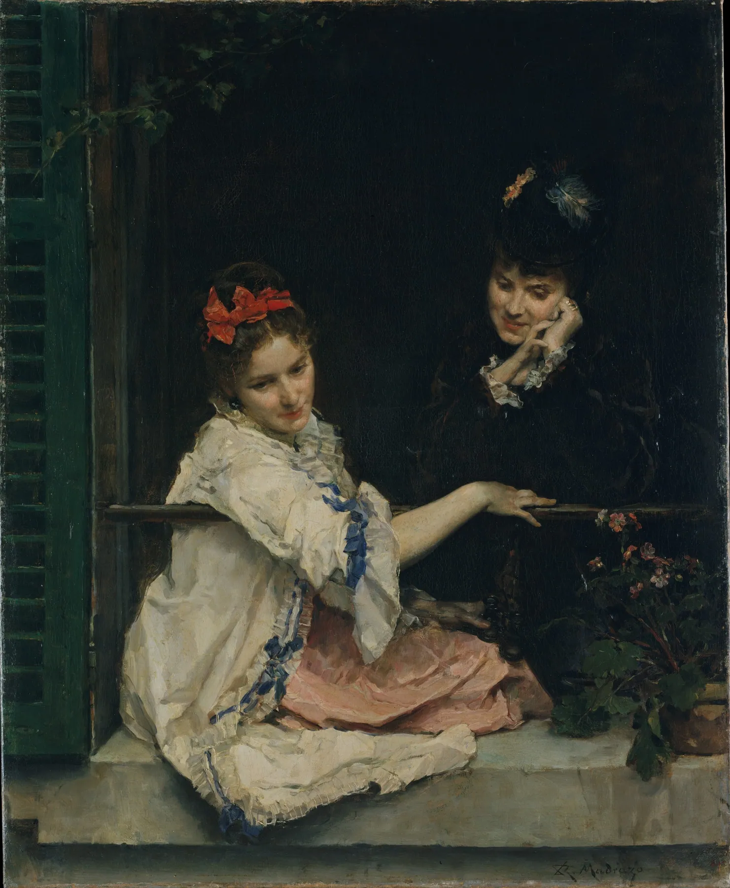 Muchachas en una ventana, de Raimundo de Madrazo y Garreta