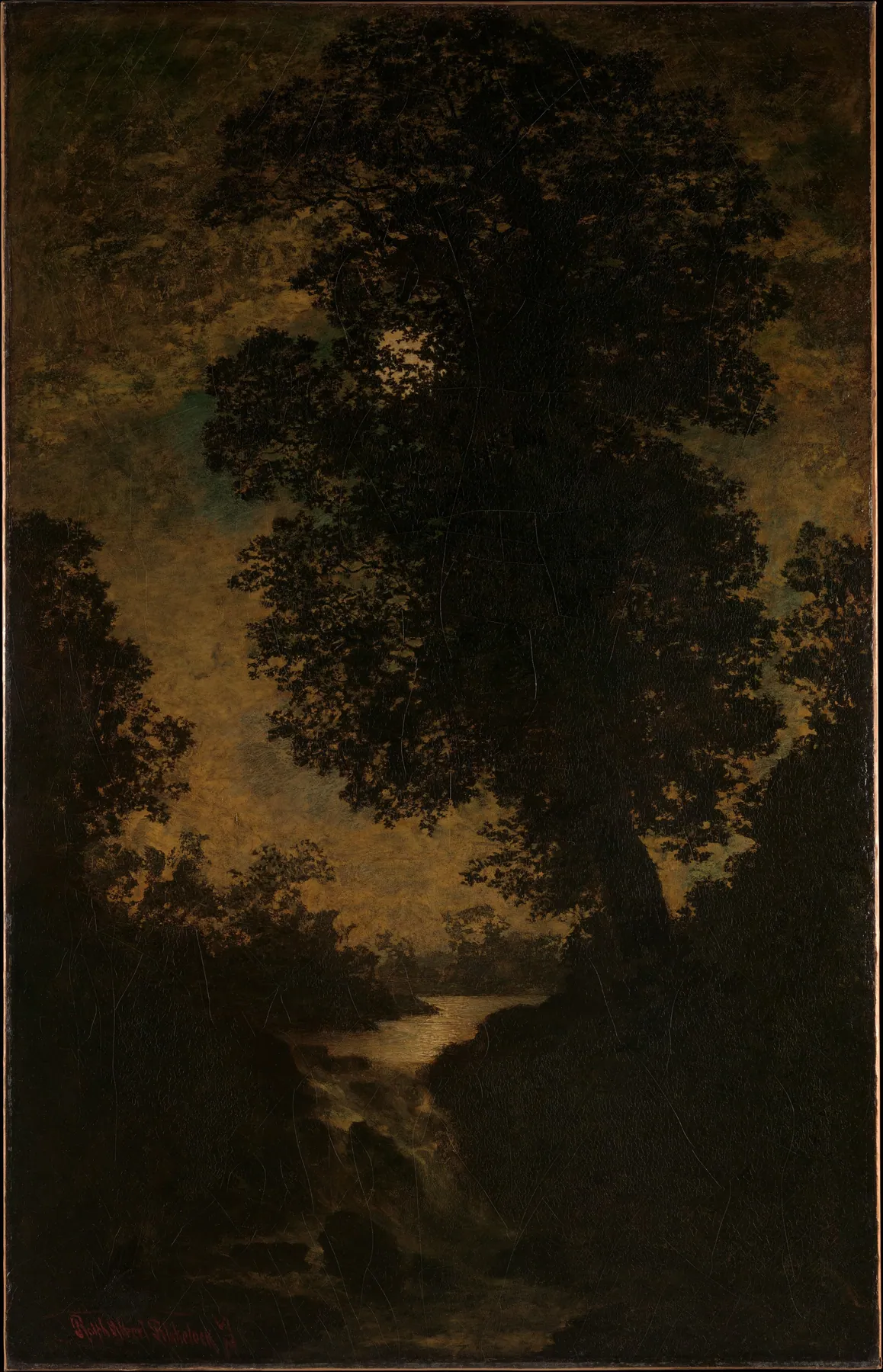Cascada a la luz de la luna, de Ralph Albert Blakelock