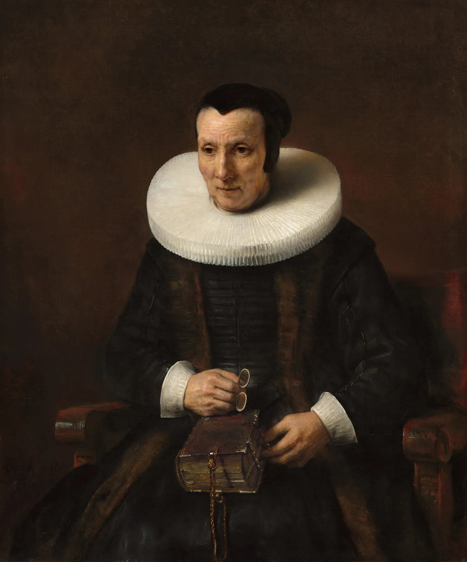 Anciana con un libro, de Rembrandt van Rijn
