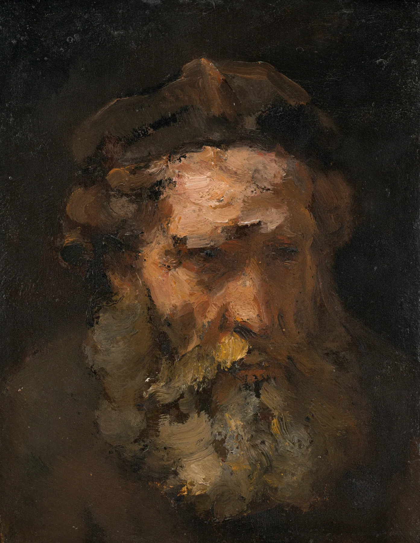 Cabeza de San Mateo, de Rembrandt van Rijn