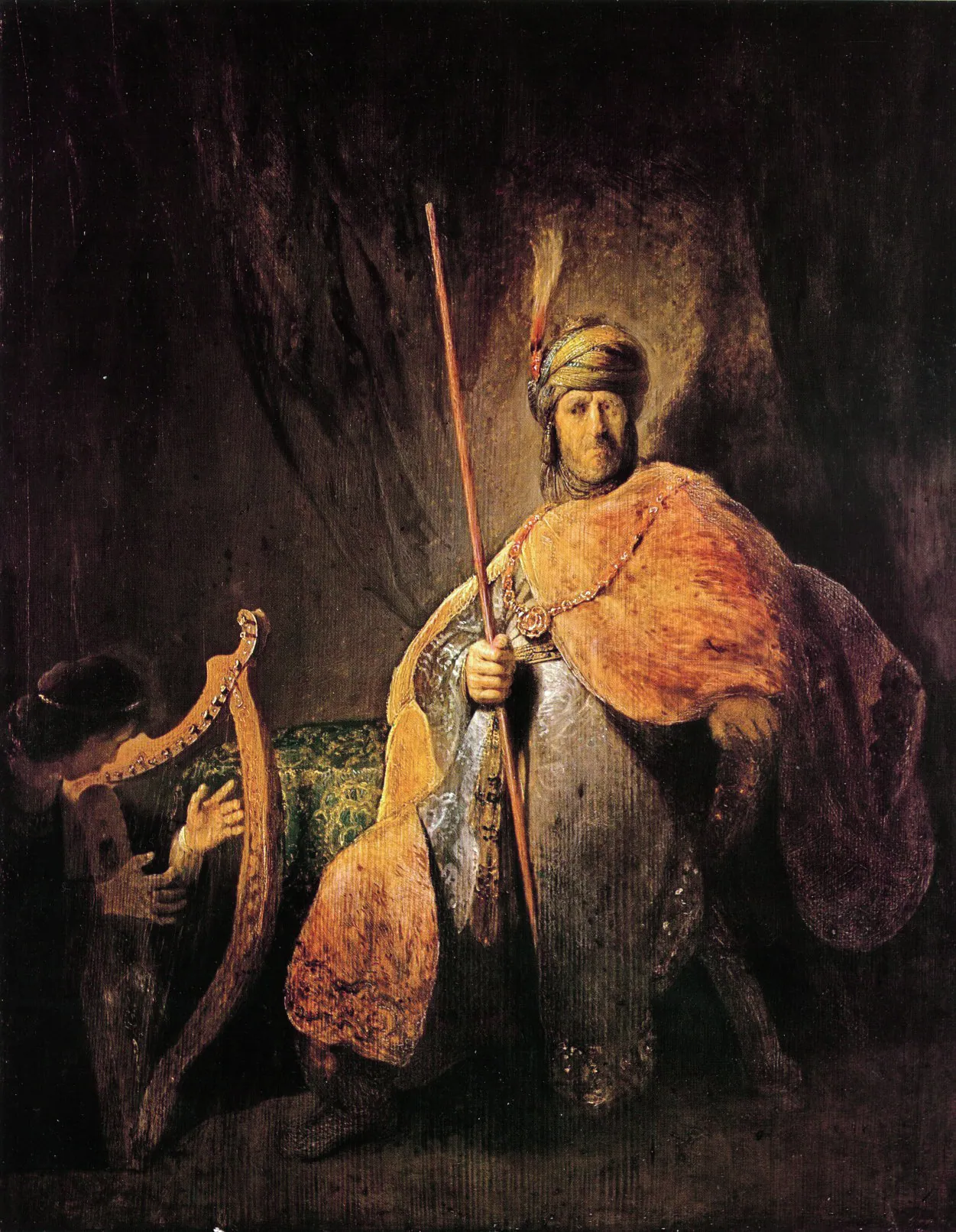 David tocando el arpa ante Saúl, de Rembrandt van Rijn