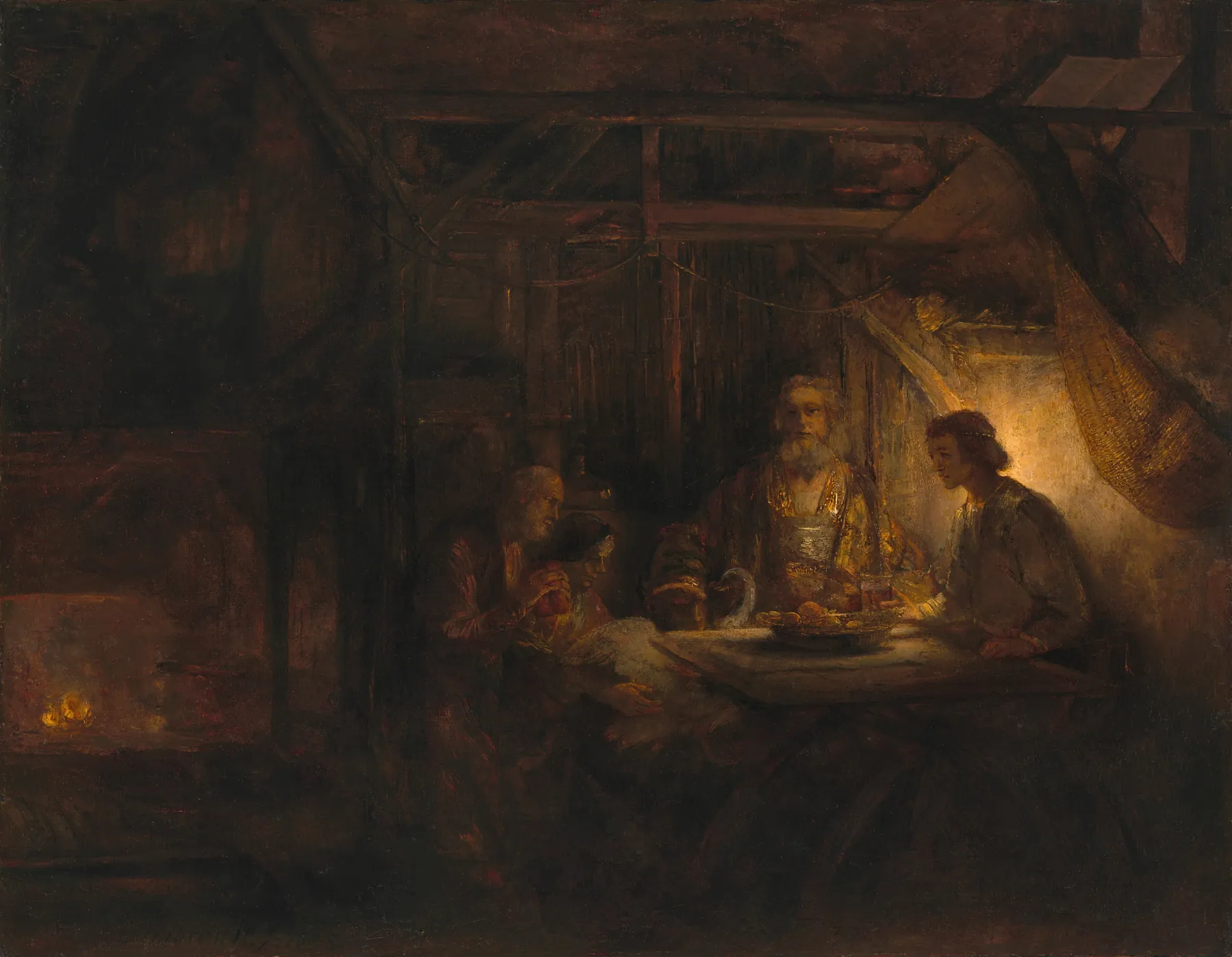 Filemón y Baucis, de Rembrandt van Rijn