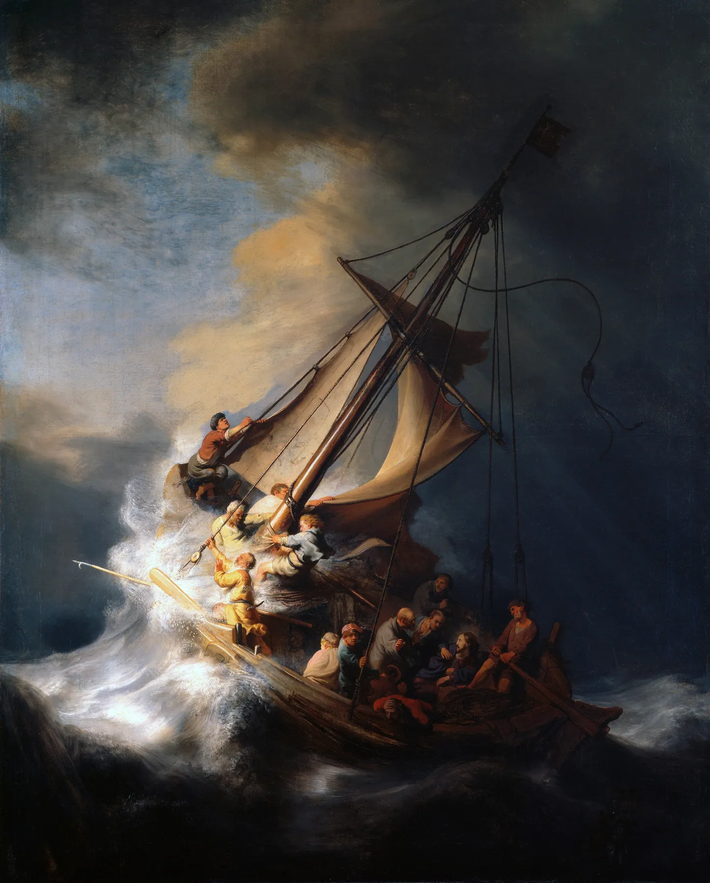 Tormenta en el mar de Galilea, de Rembrandt van Rijn