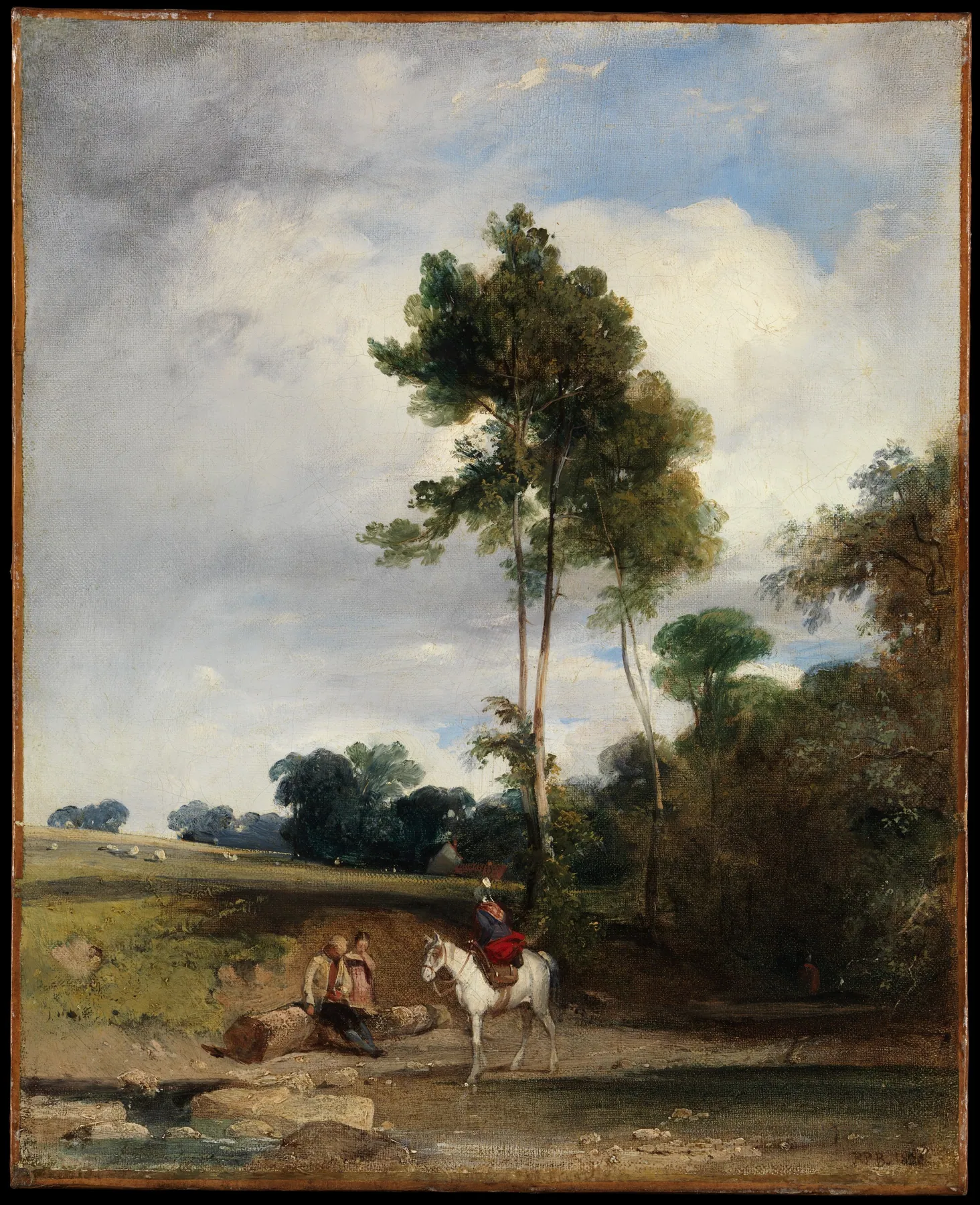 Parada en el camino, de Richard Parkes Bonington