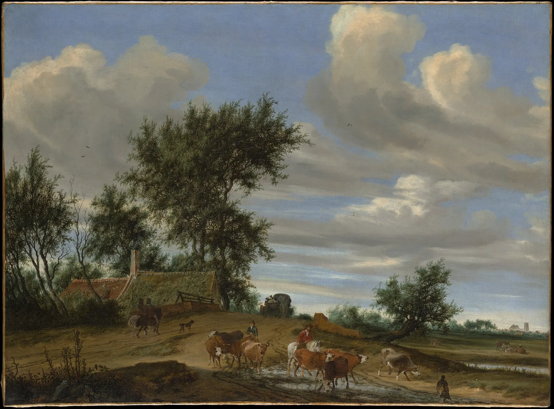 Camino rural, de Salomon van Ruysdael
