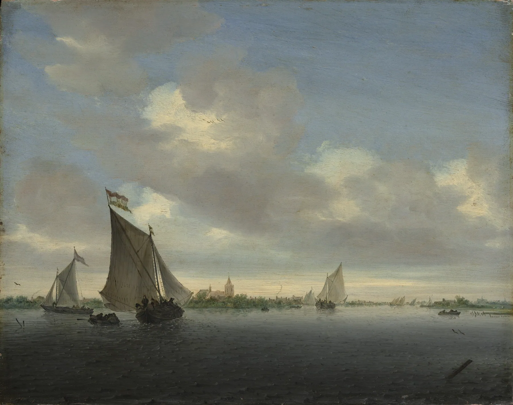 Marina, de Salomon van Ruysdael