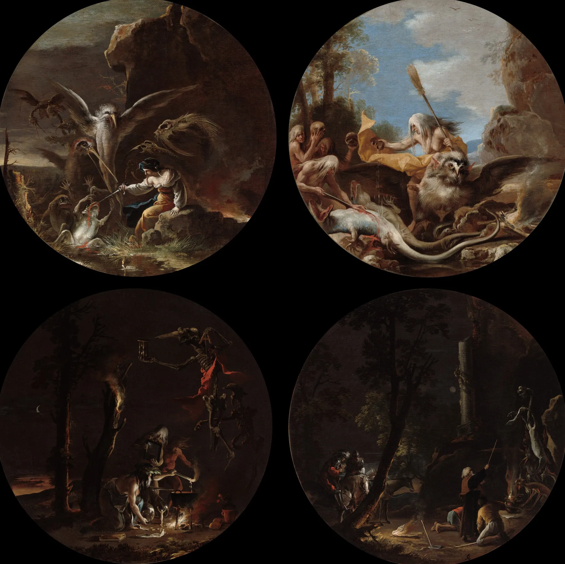 Escenas de brujería, de Salvator Rosa