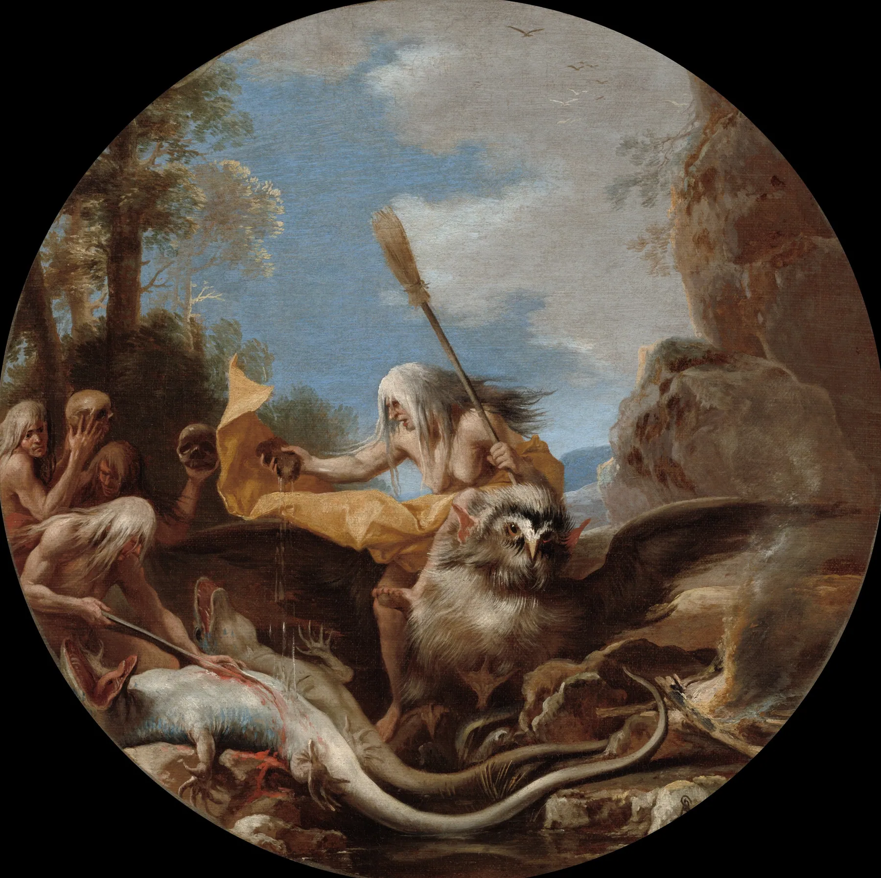 Escenas de brujería, Día, de Salvator Rosa