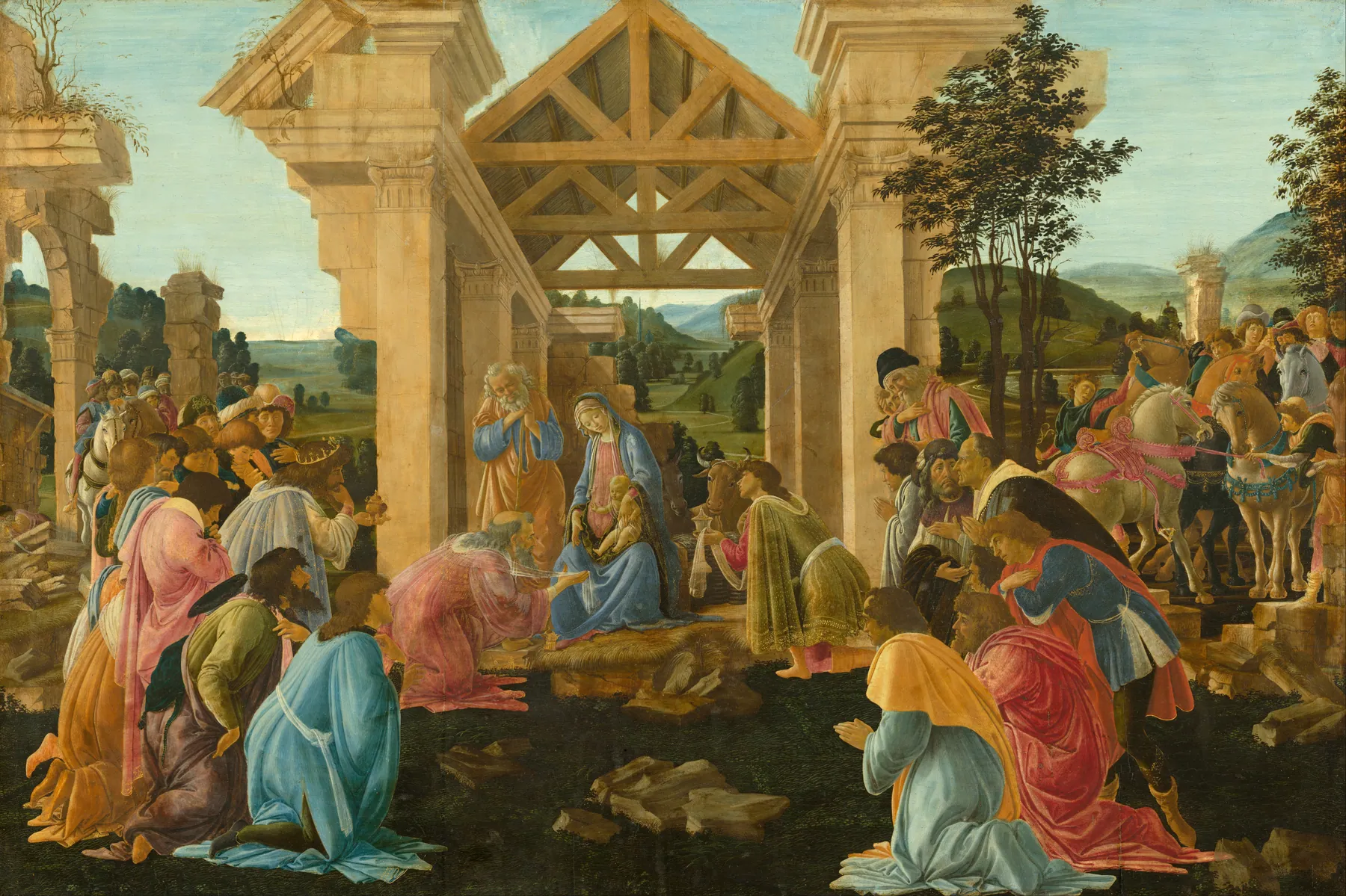Adoración de los Magos, de Sandro Botticelli