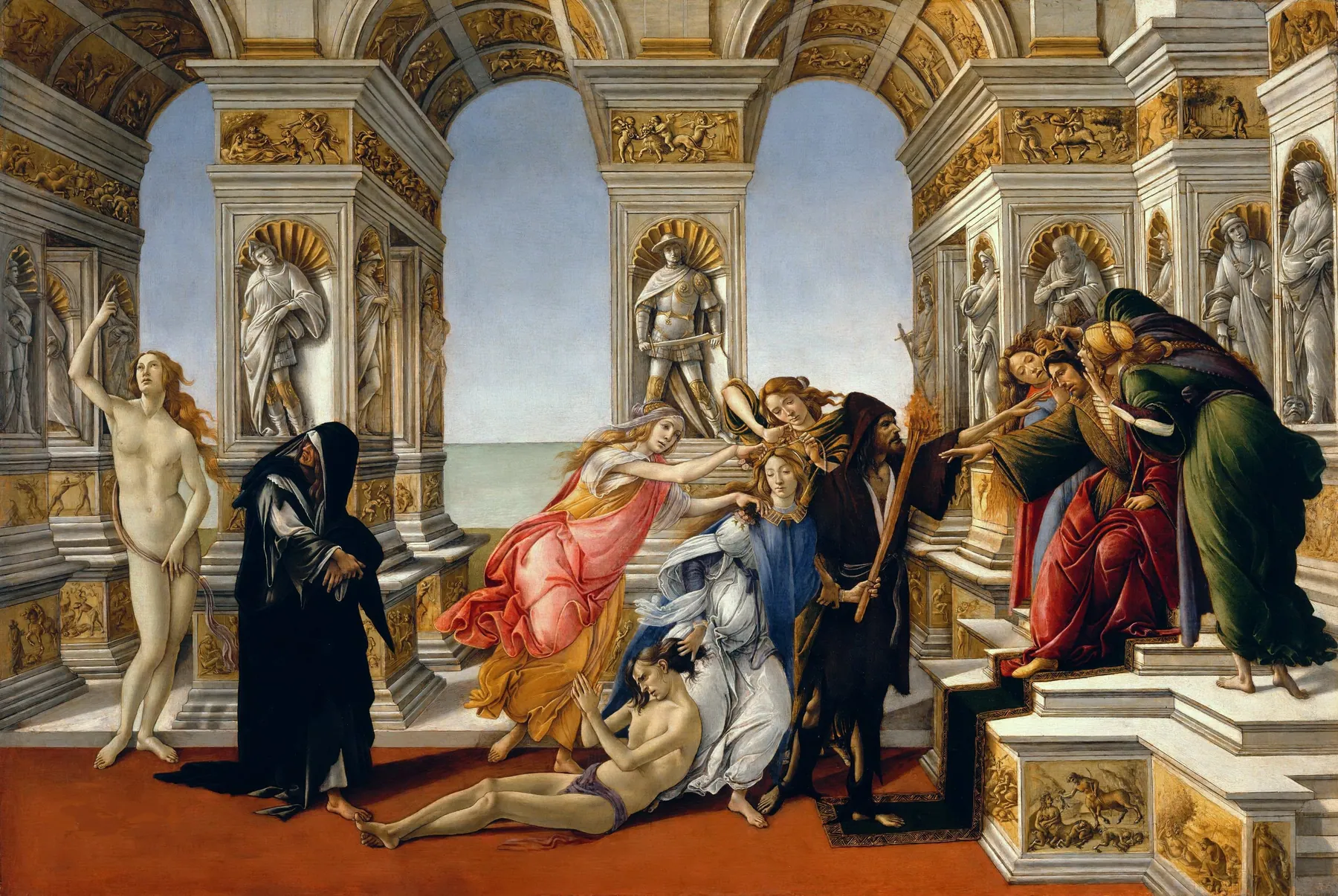 La calumnia de Apeles, de Sandro Botticelli
