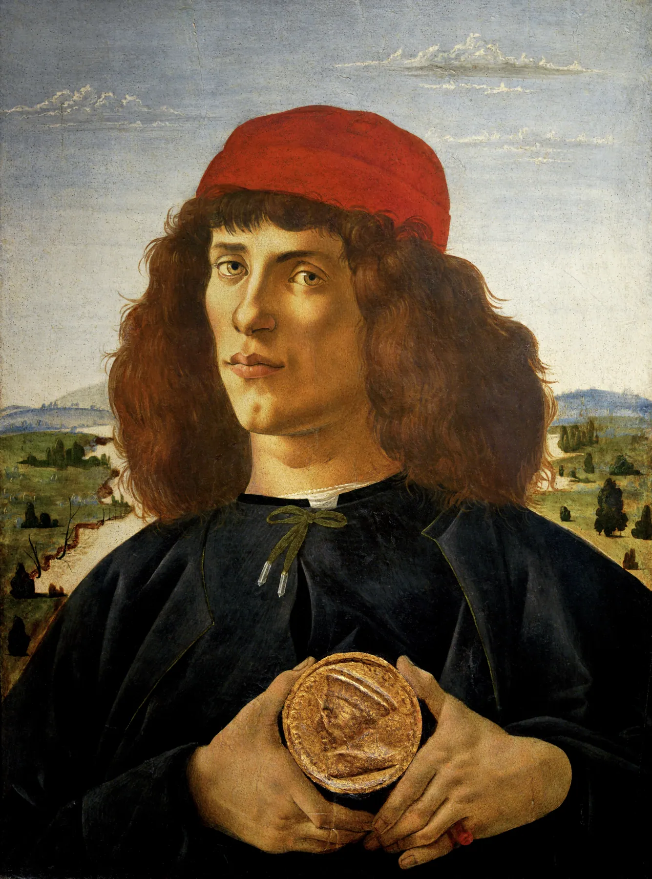 Retrato de joven con la medalla de Cosme el Viejo, de Sandro Botticelli