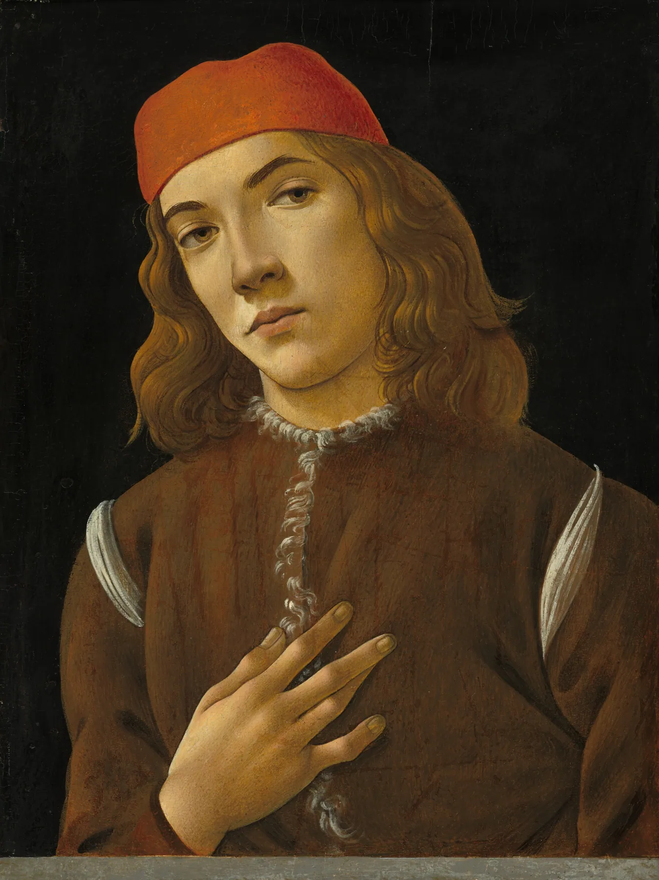 Retrato de un joven, de Sandro Botticelli