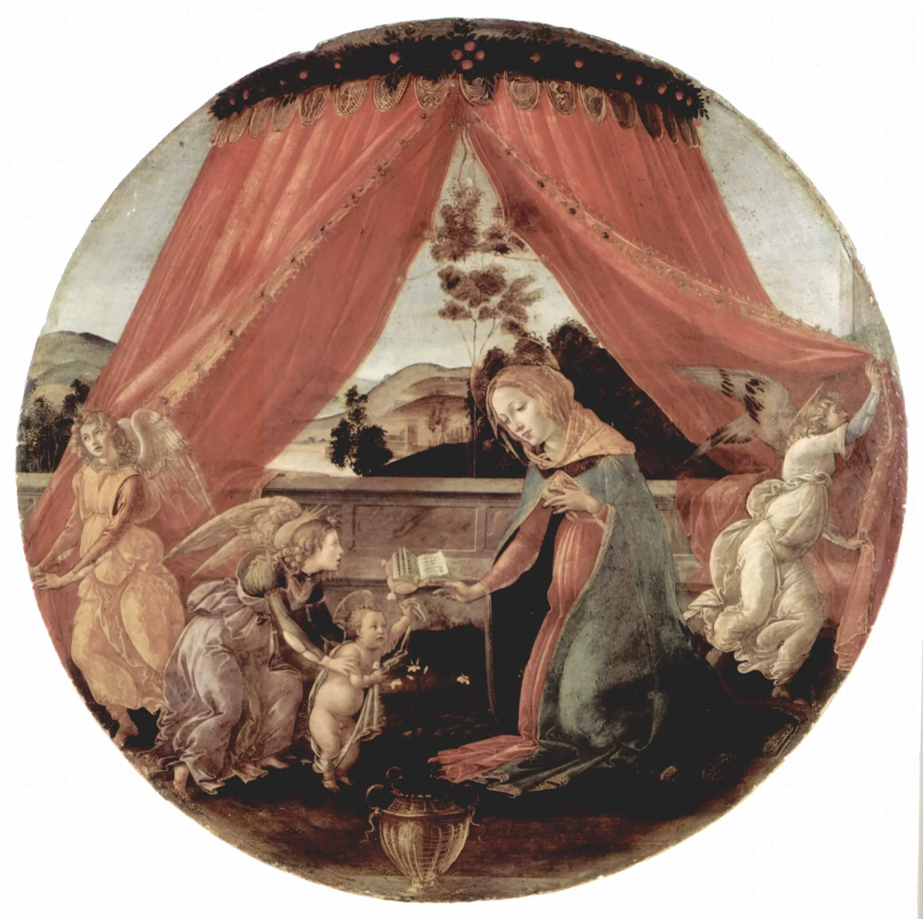 Virgen del pabellón, de Sandro Botticelli