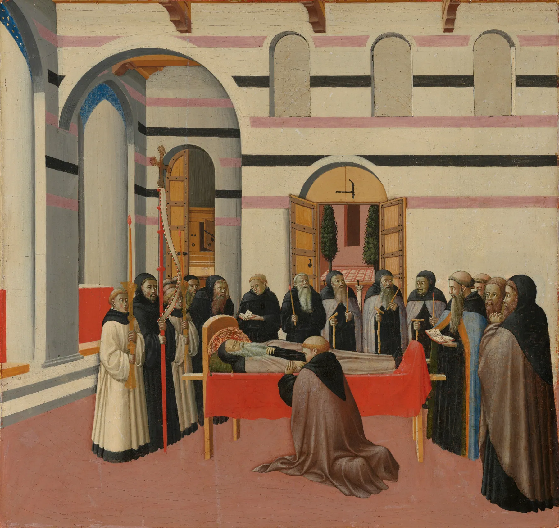 La muerte de san Antonio, de Sano di Pietro