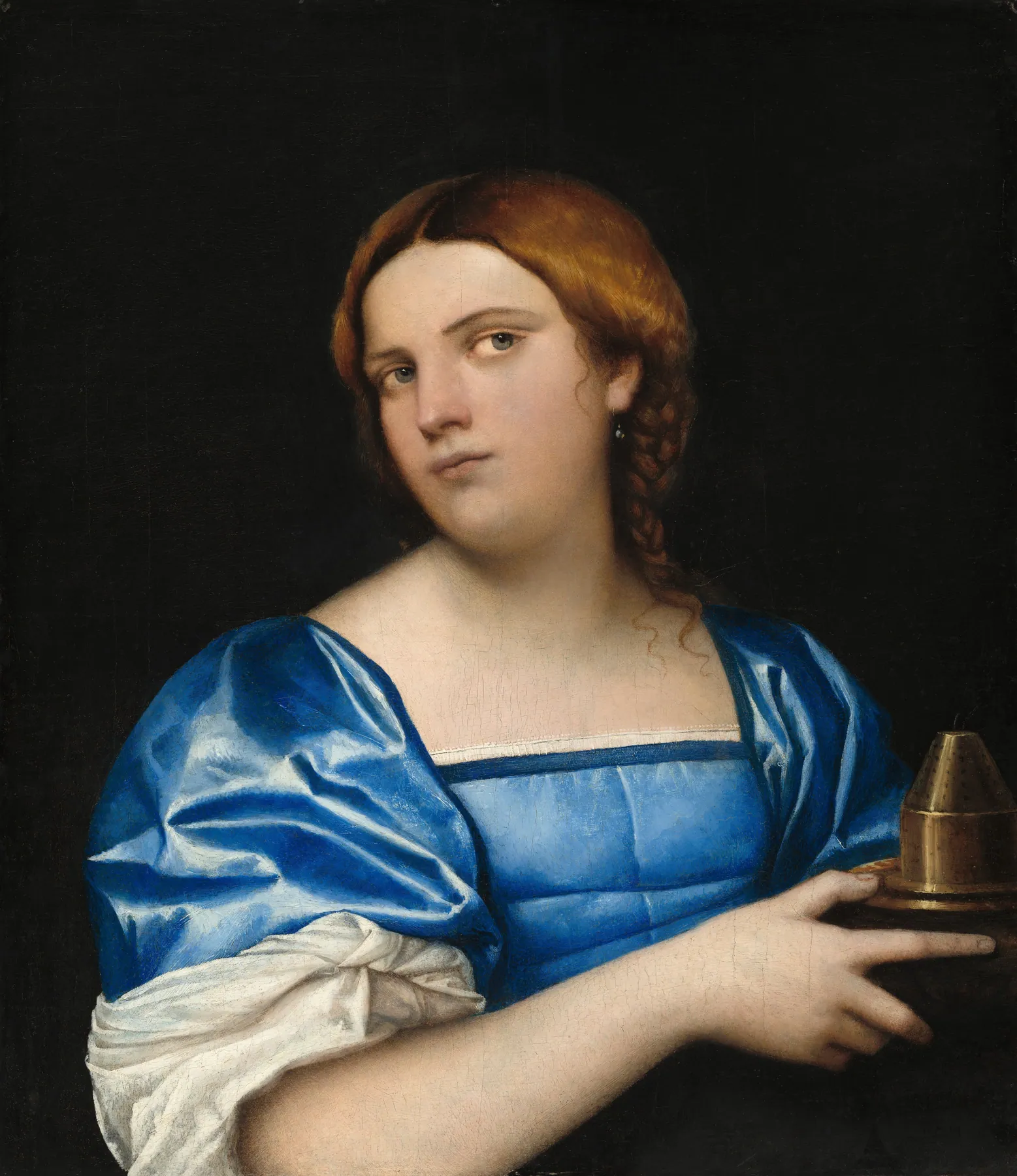 Retrato de una joven como virgen prudente, de Sebastiano del Piombo