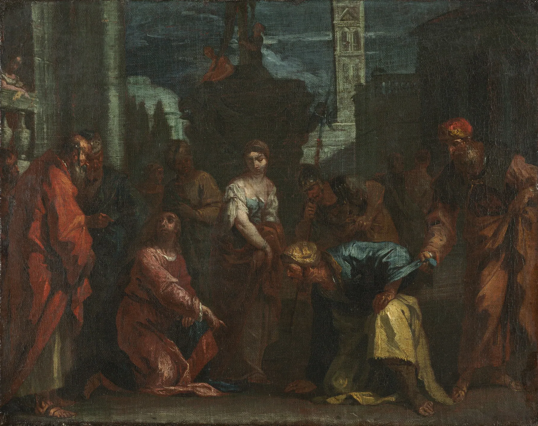 Cristo y la mujer adúltera, de Sebastiano Ricci