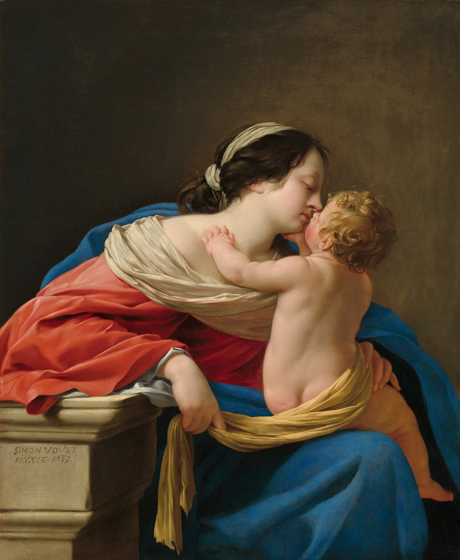 Virgen con el Niño, de Simon Vouet