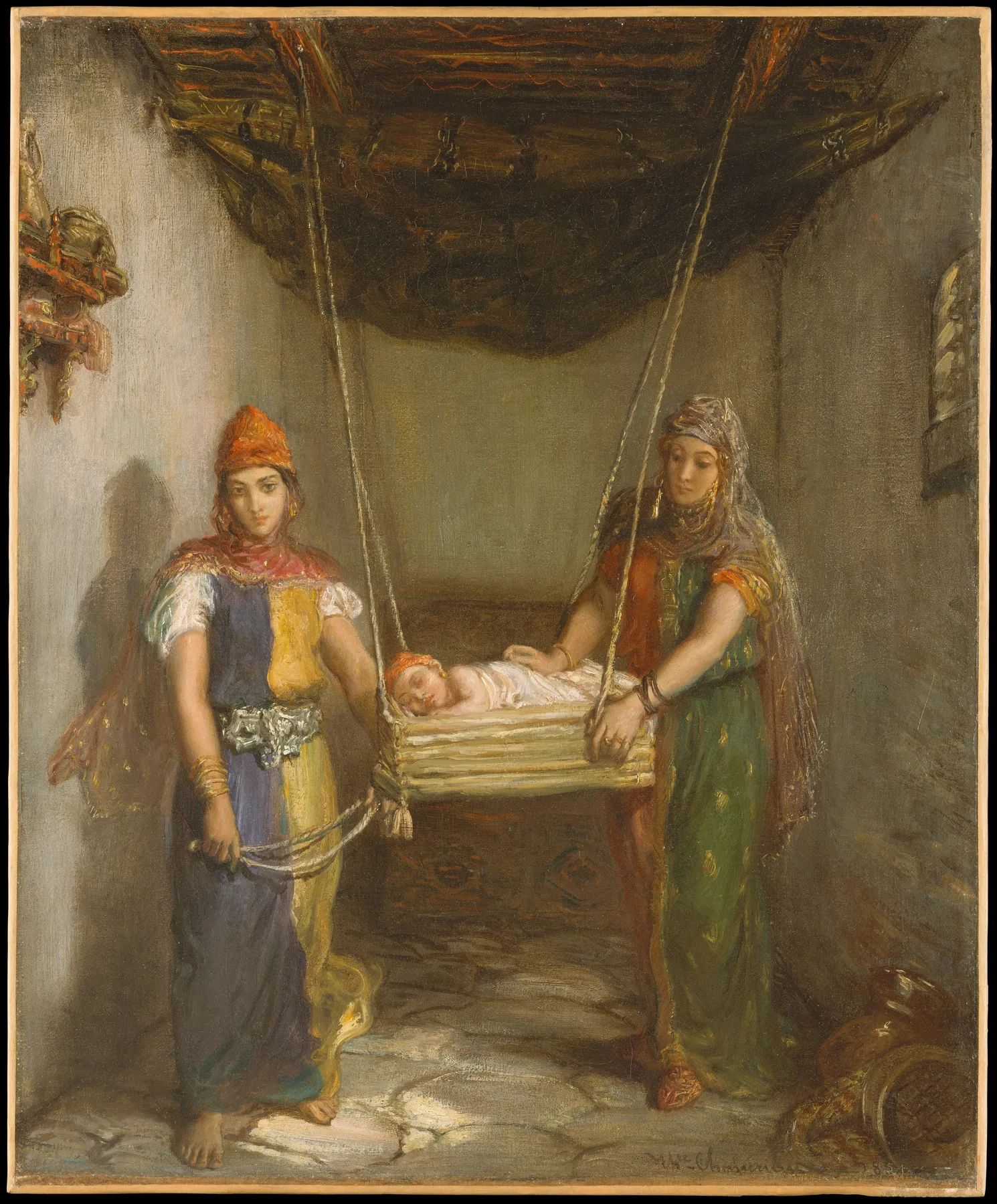 Escena en el barrio judío de Constantina, de Théodore Chassériau