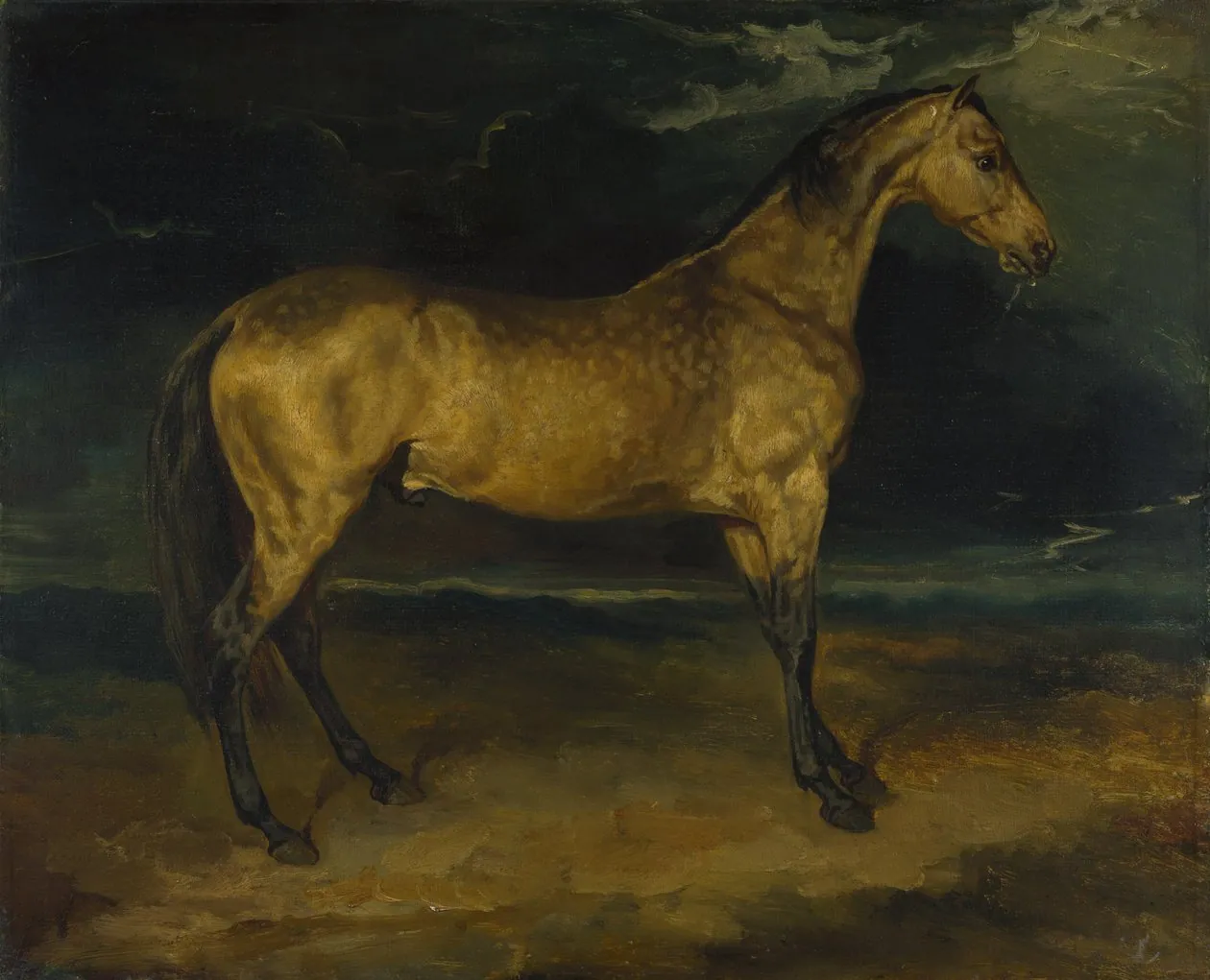 Caballo asustado por un rayo, de Théodore Géricault