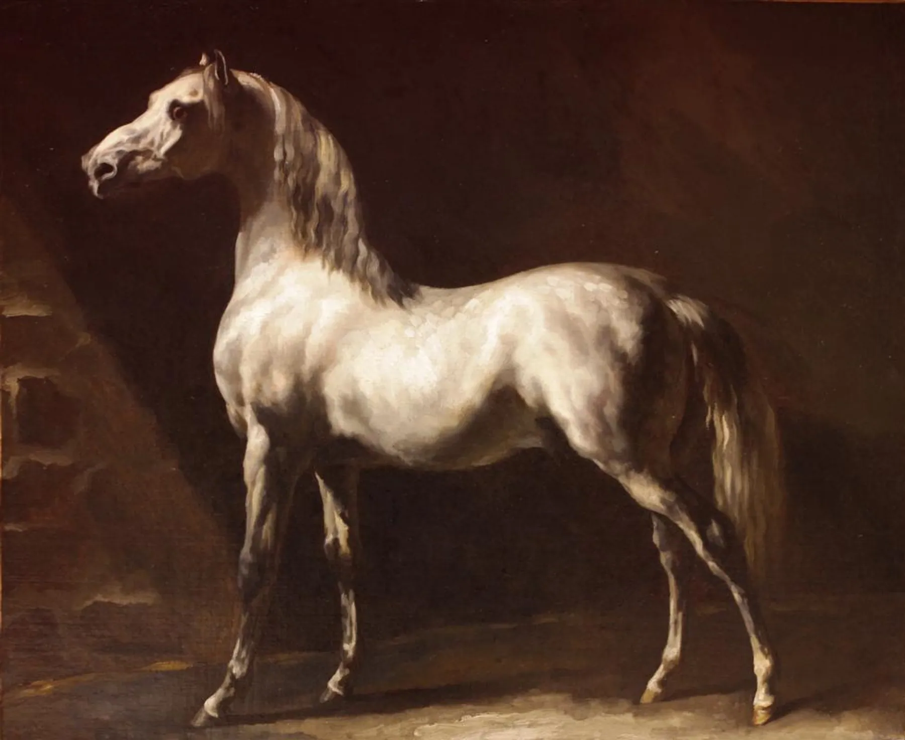 Estudio de caballos grises, de Théodore Géricault