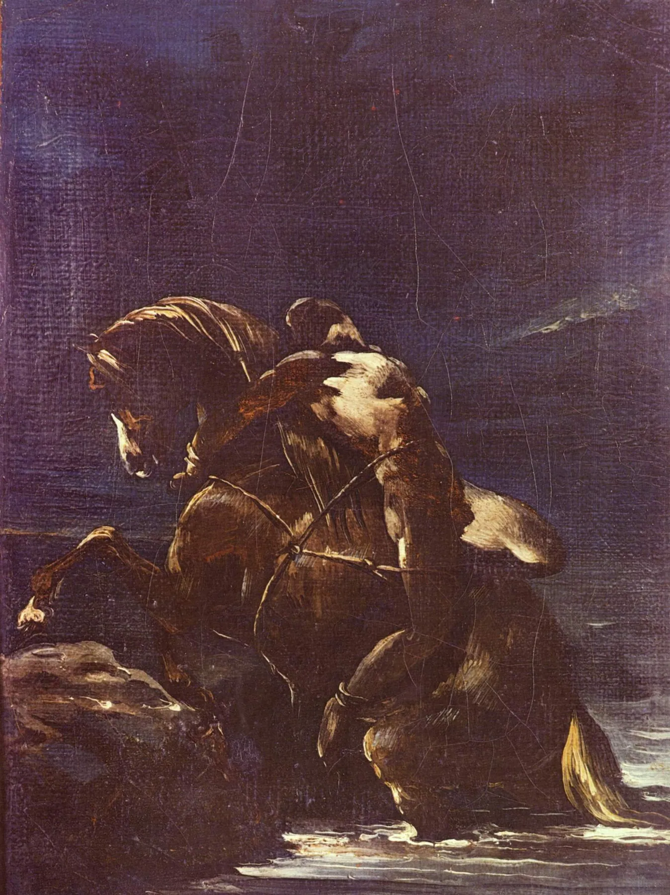 Mazeppa y el caballo salvaje, de Théodore Géricault