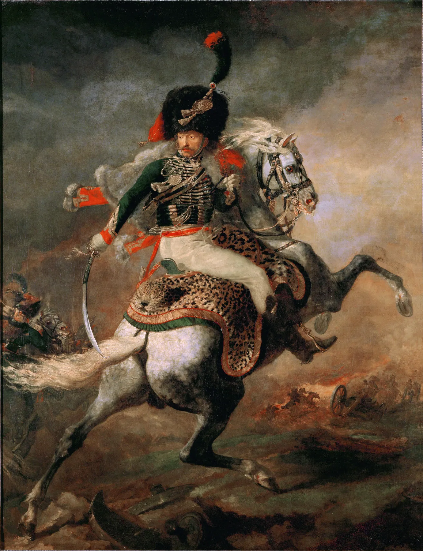 Oficial de cazadores a la carga, de Théodore Géricault
