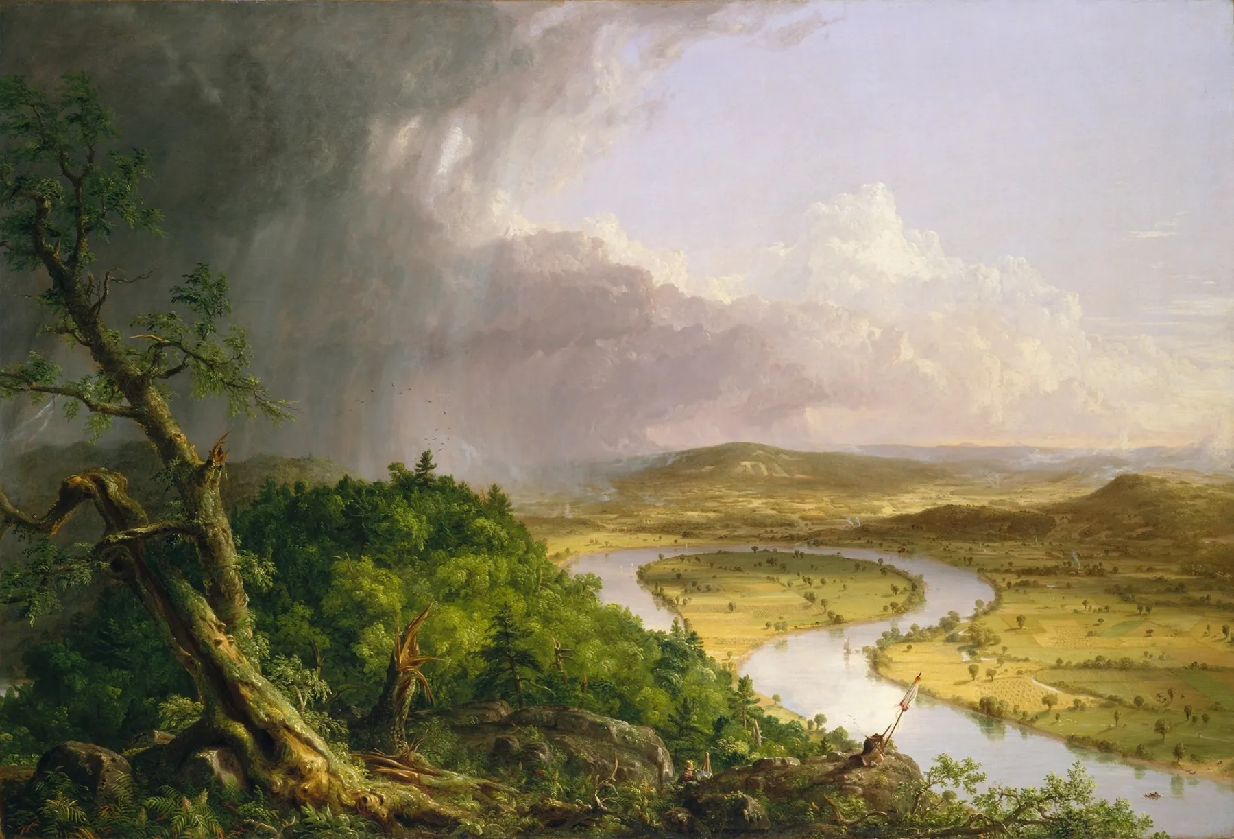 El buey o Oxbow del río Connecticut, de Thomas Cole