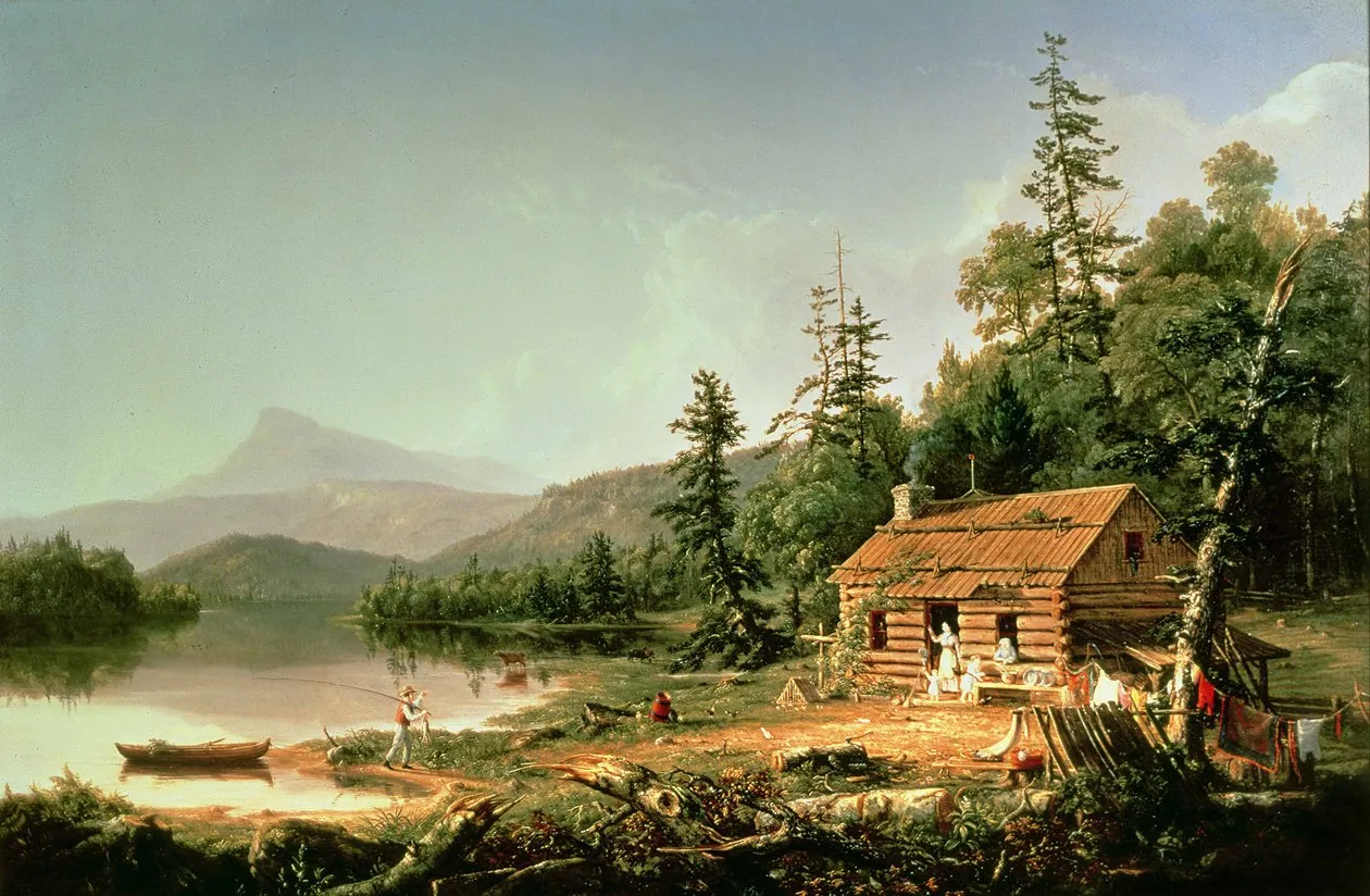 Hogar en el bosque, de Thomas Cole