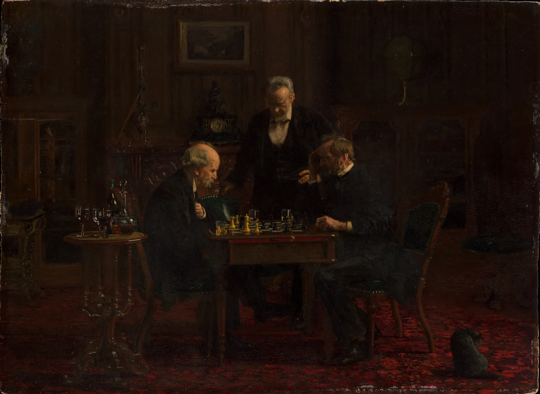 Los jugadores de ajedrez, de Thomas Eakins