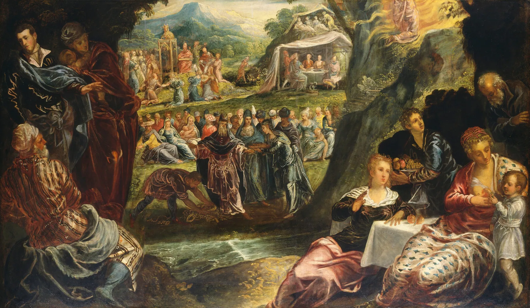 La adoración del becerro de oro, de Tintoretto