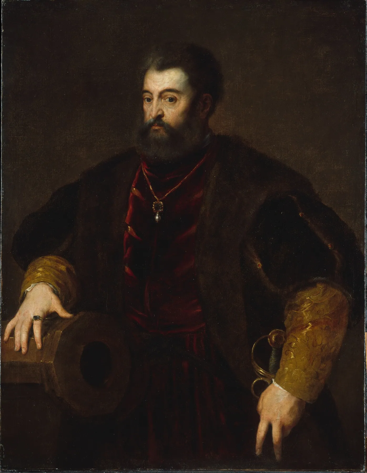 Alfonso d'Este (1486–1534), duque de Ferrara, de Tiziano Vecellio
