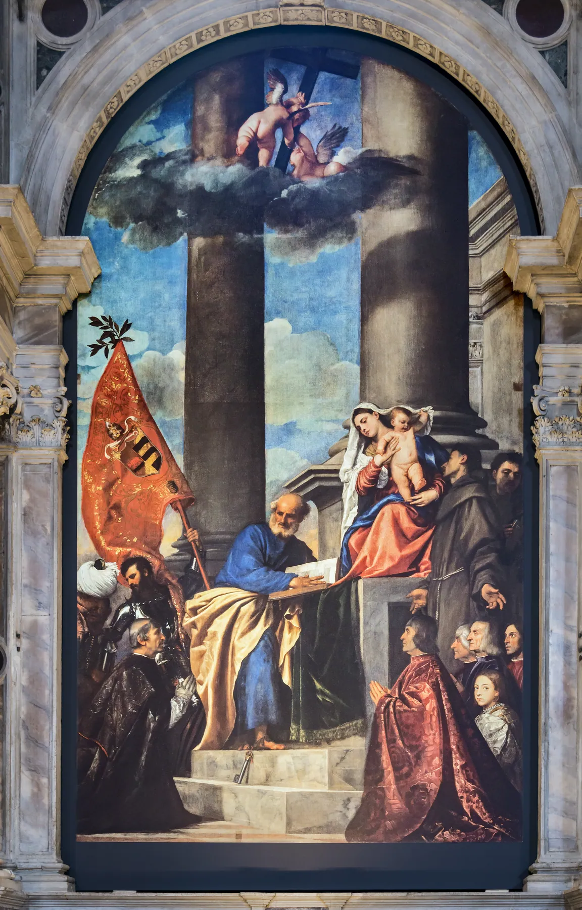 La Virgen de la familia Pesaro, de Tiziano Vecellio