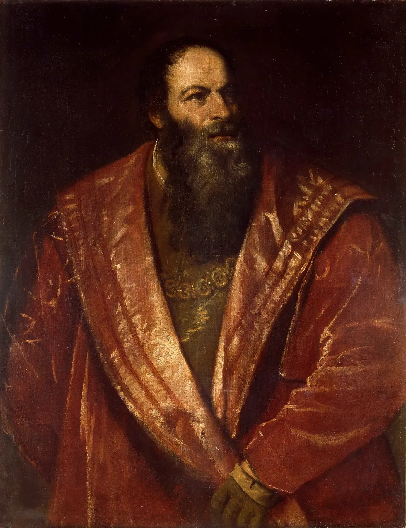 Retrato de Pietro Aretino, de Tiziano Vecellio