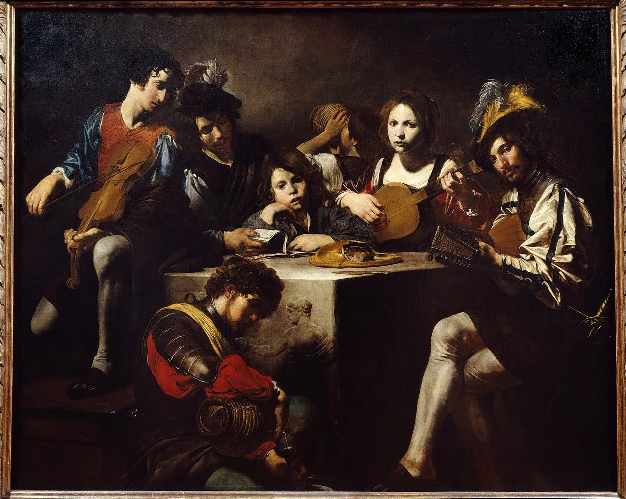 Concierto con bajo relieve, de Valentin de Boulogne