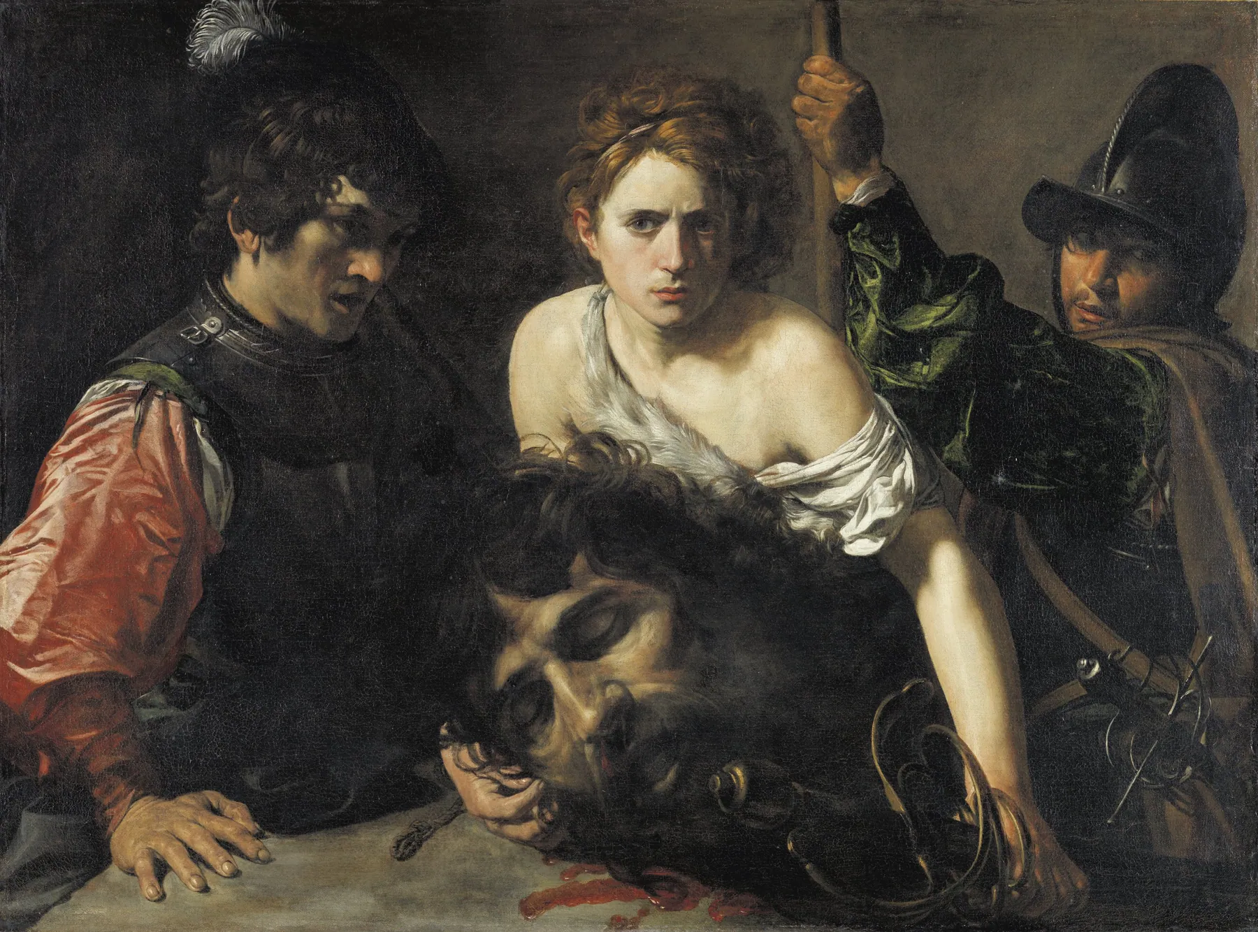 David con la cabeza de Goliat, de Valentin de Boulogne