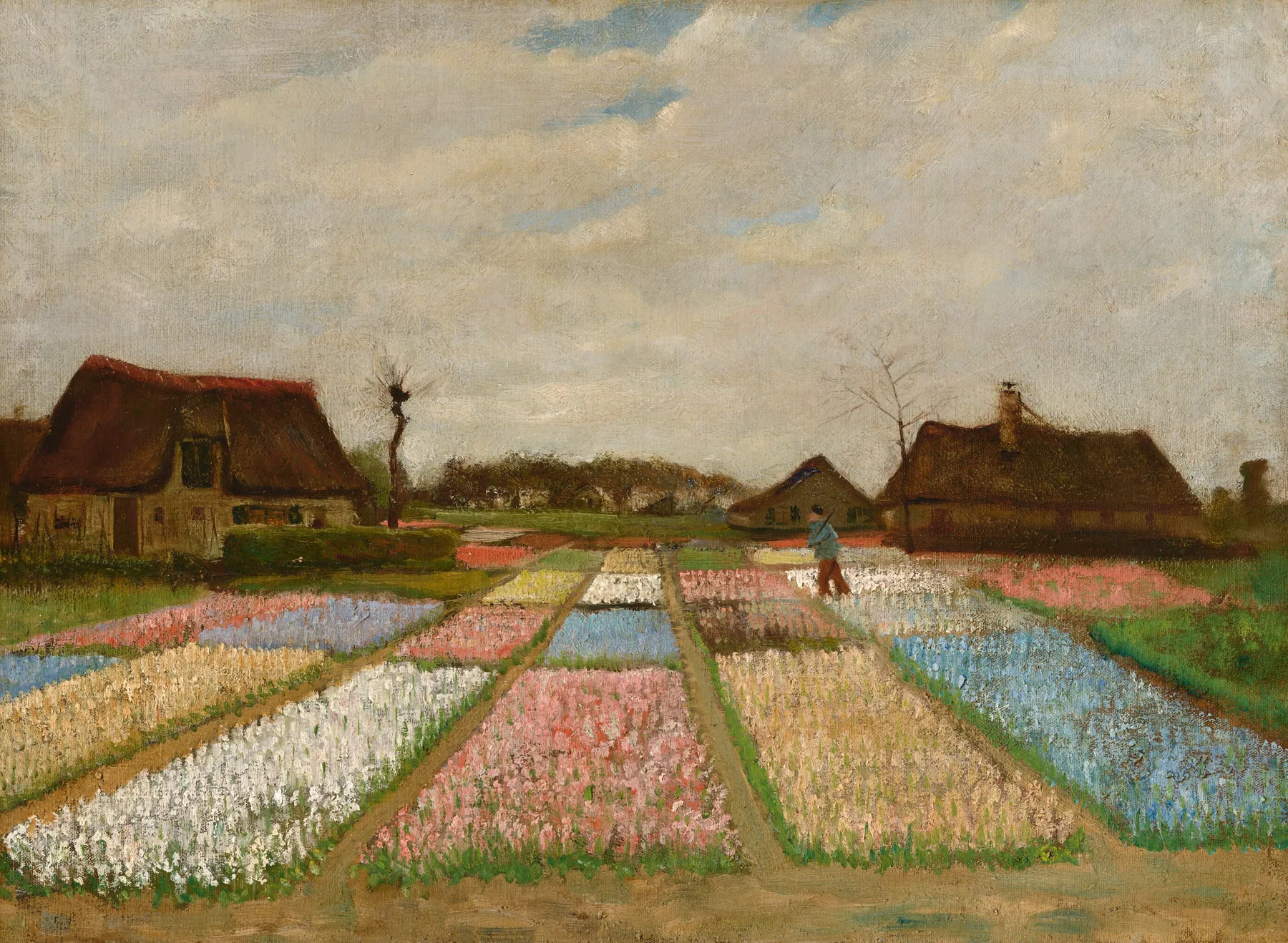 Arriates florales en Holanda, de Vincent van Gogh