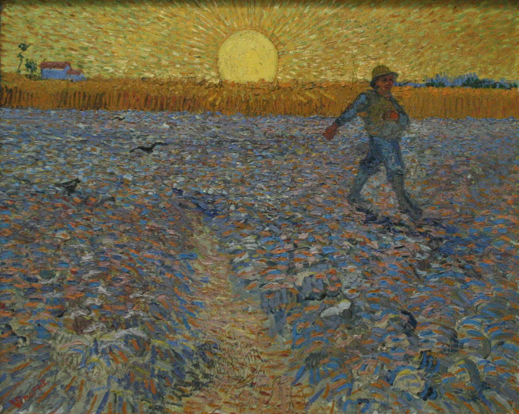 El sembrador a la puesta del sol, de Vincent van Gogh
