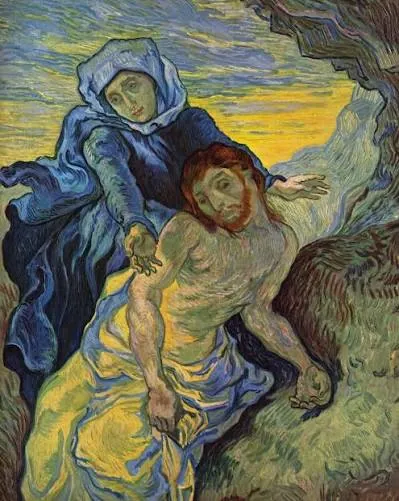 La Piedad (Copia de Delacroix), de Vincent van Gogh
