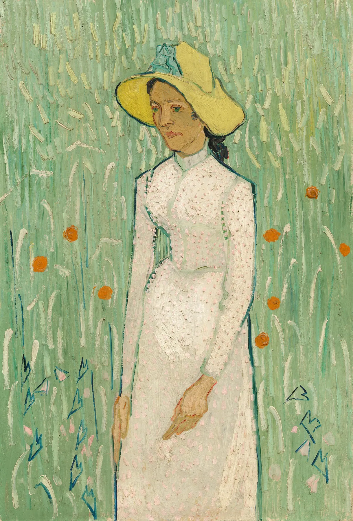 Muchacha vestida de blanco, de Vincent van Gogh