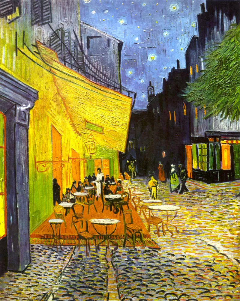 Terraza de café por la noche, de Vincent van Gogh