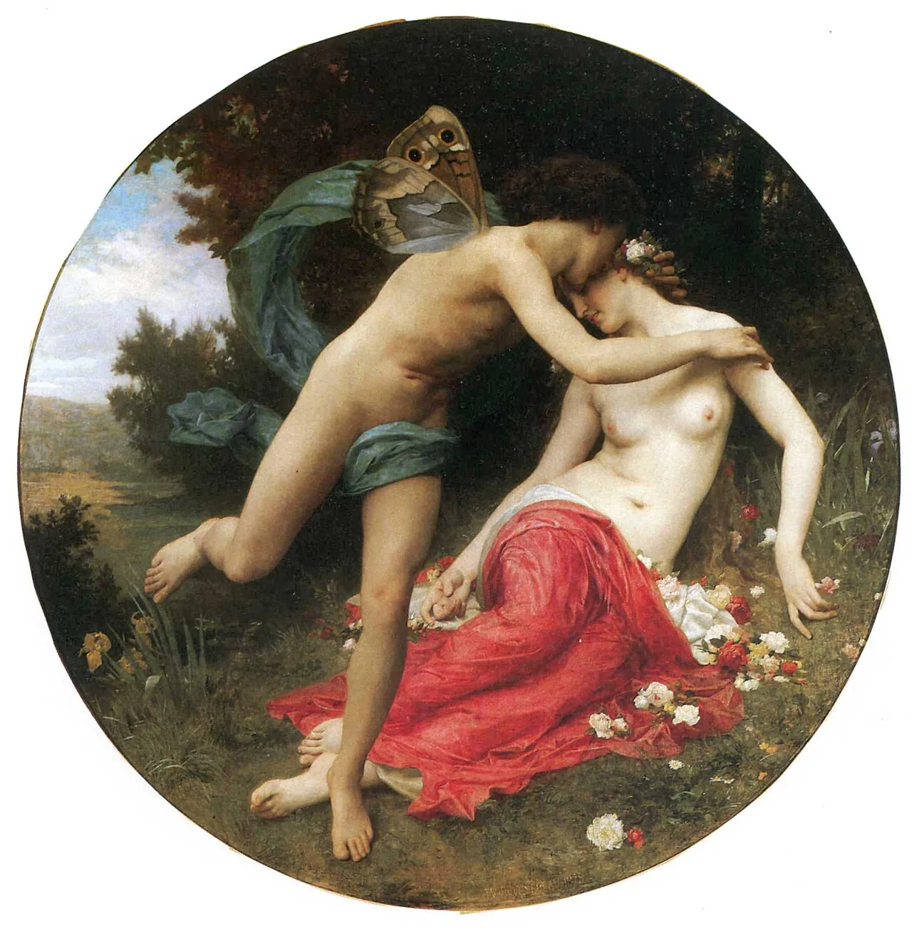 Céfiro y Flora, de William-Adolphe Bouguereau