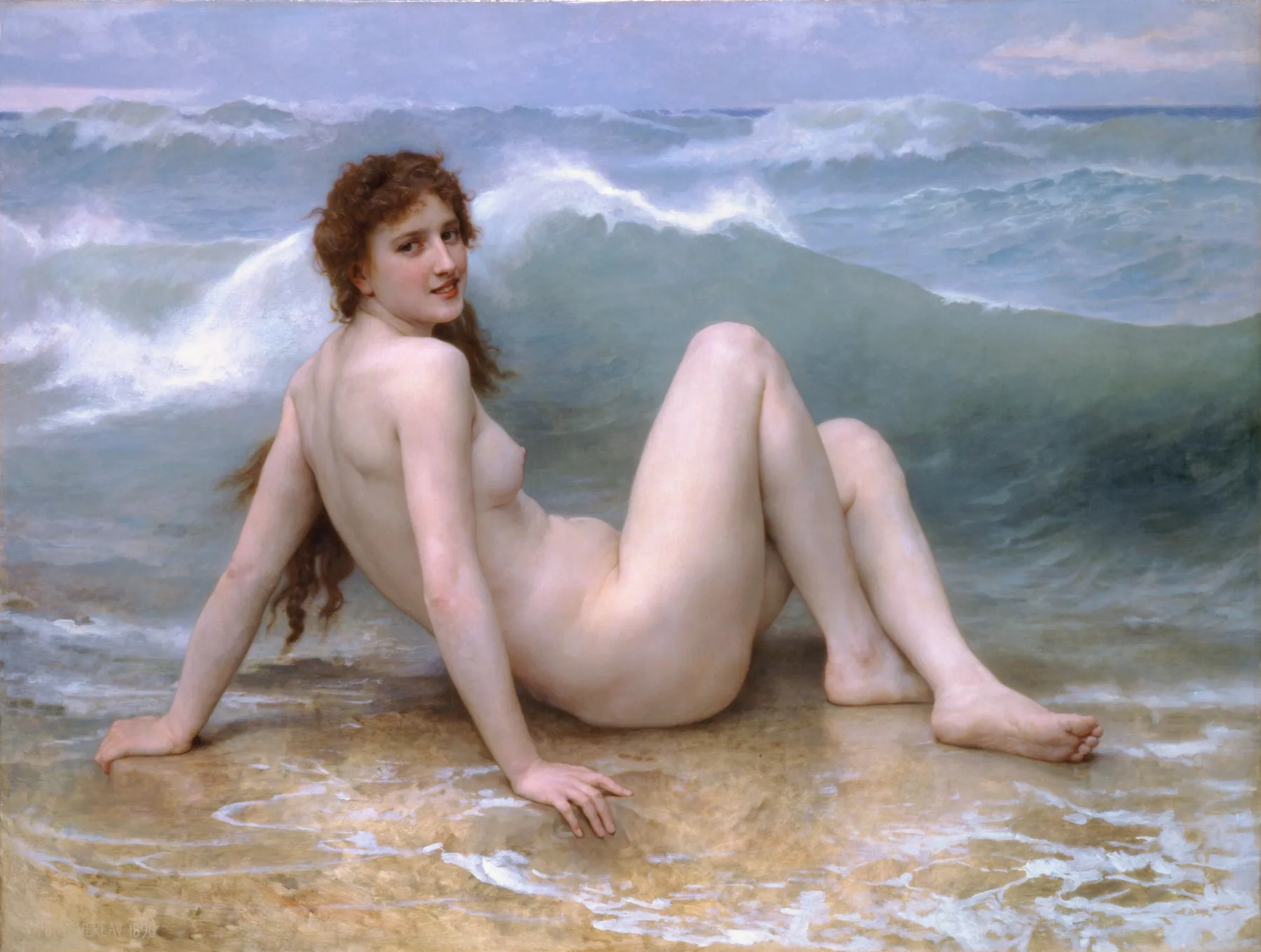 La ola, de William-Adolphe Bouguereau