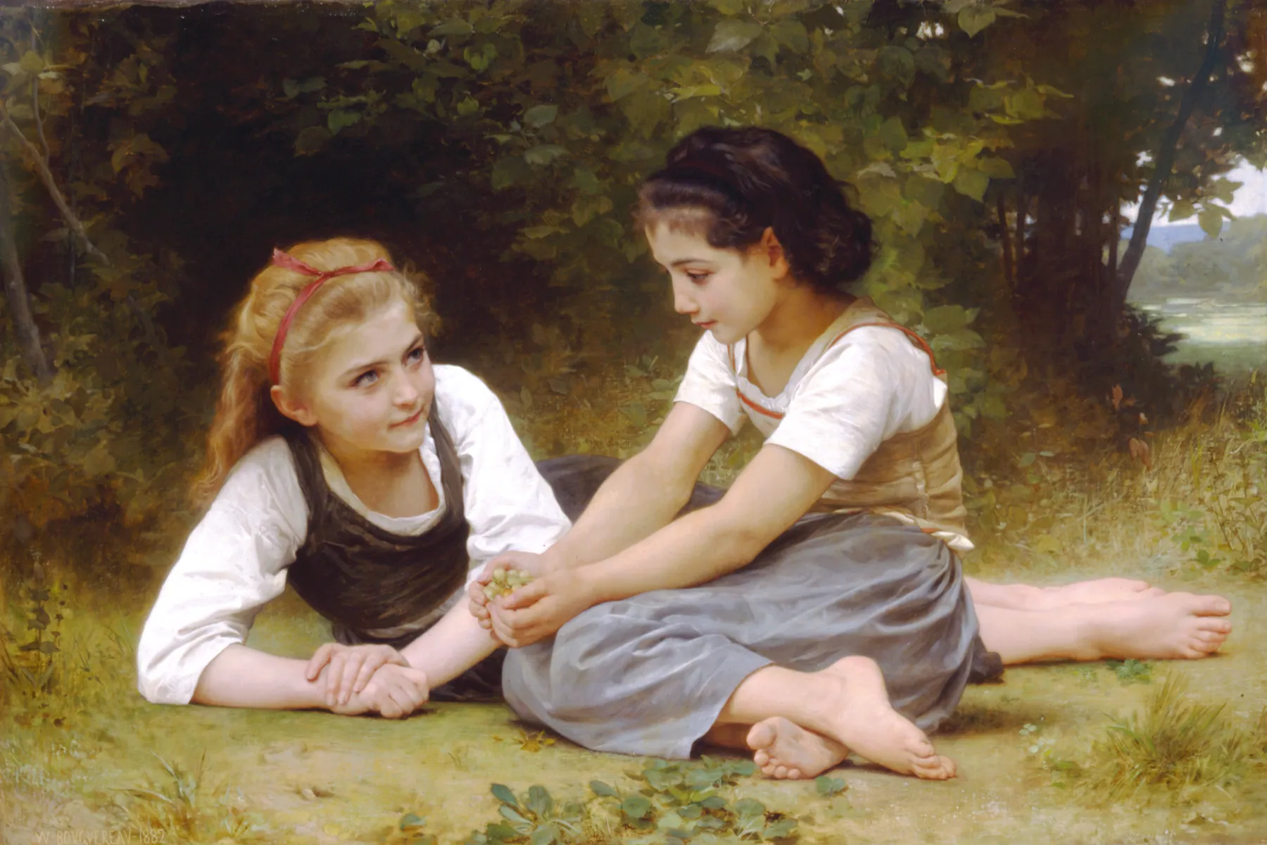 Las recolectoras de nueces, de William-Adolphe Bouguereau