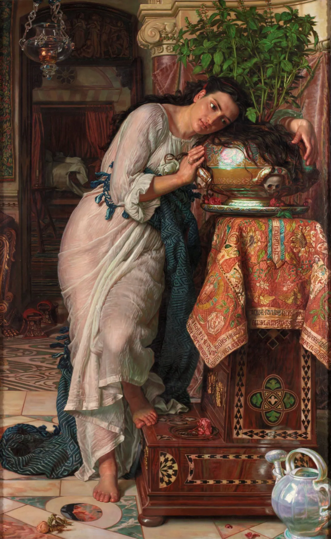Isabella y el tiesto de albahaca, de William Holman Hunt