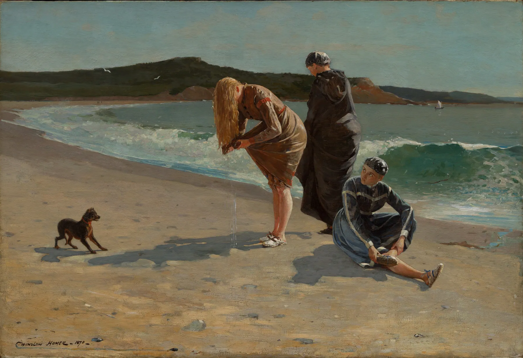 Eagle Head, Manchester, Massachusetts (Marea alta), de Winslow Homer